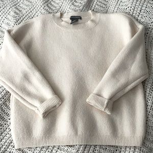 Beige crew neck sweater